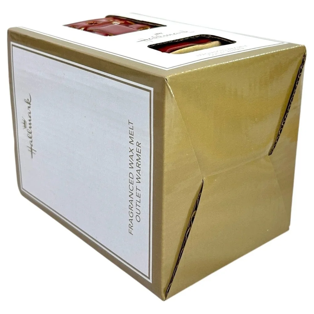 Hallmark Fragranced Wax Melt Outlet Warmer Wall Plug In Red Ceramic Box New